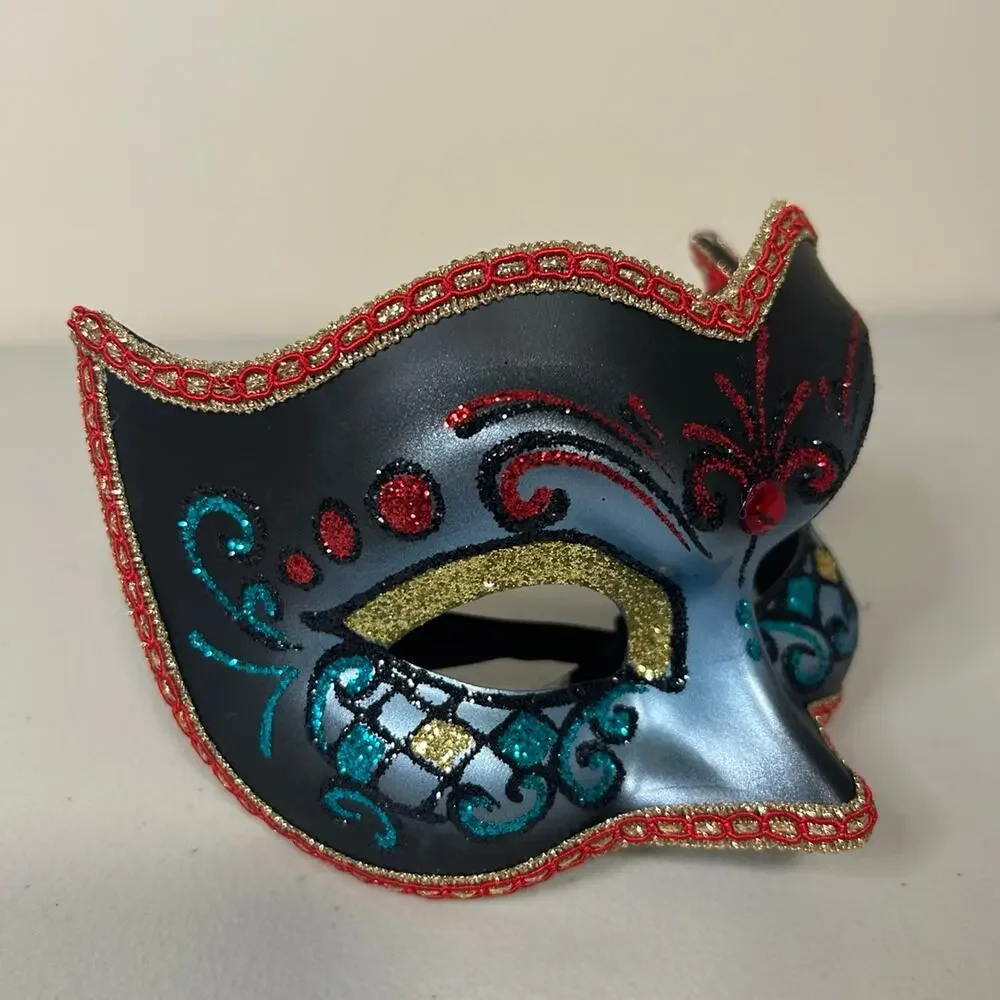 Hand Painted Venetian Masquerade Mask - Real Venetian Carnival Mask